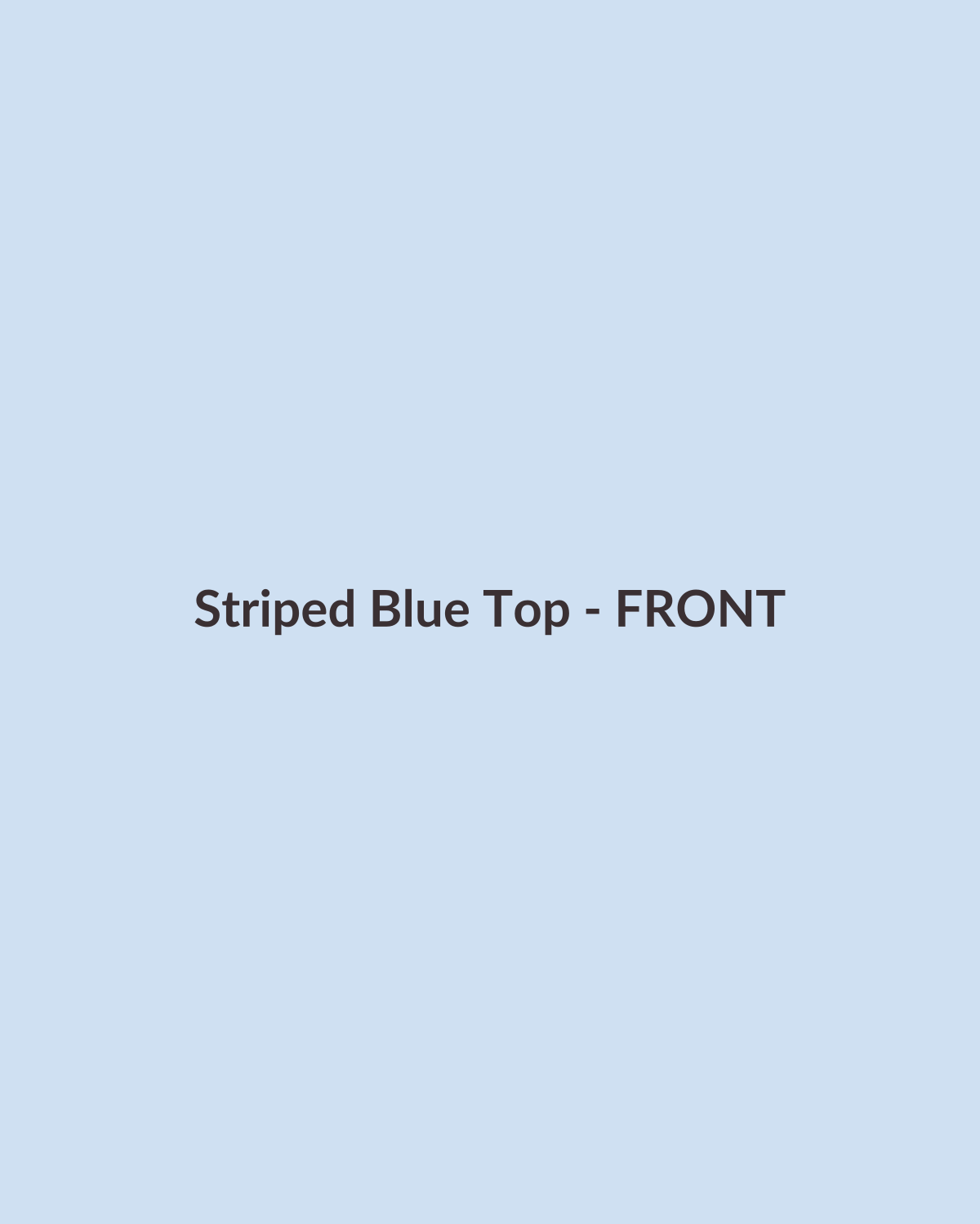 Striped Cotton Top in blue — front (placeholder image, to be replaced)